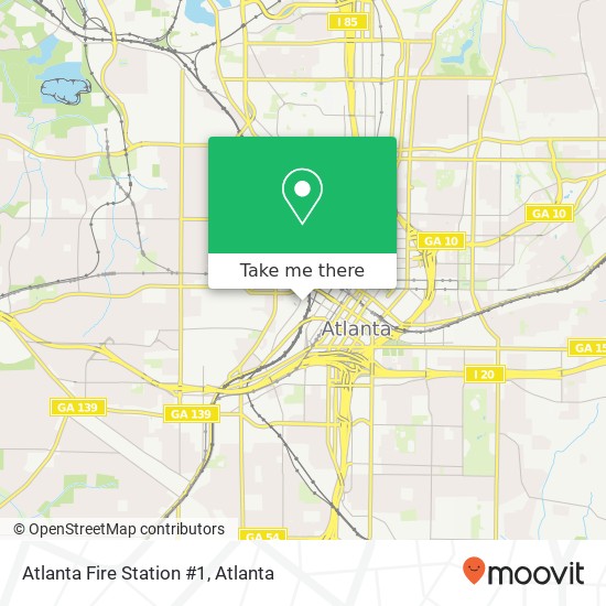 Atlanta Fire Station #1 map