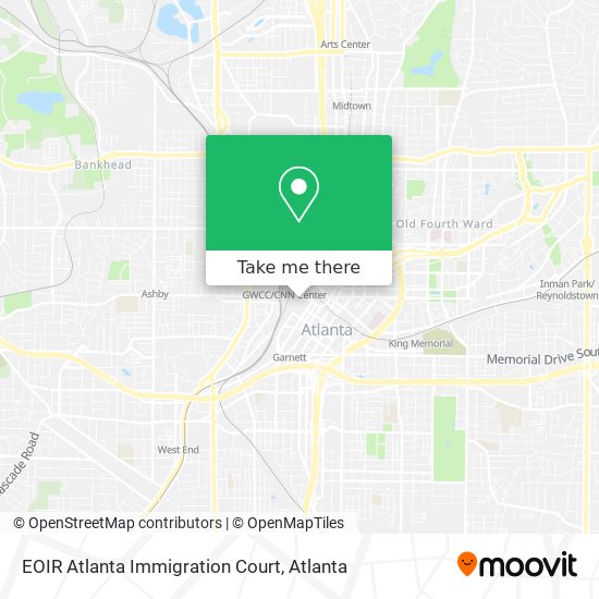 EOIR Atlanta Immigration Court map