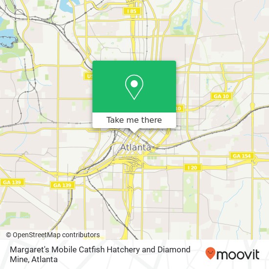 Mapa de Margaret's Mobile Catfish Hatchery and Diamond Mine