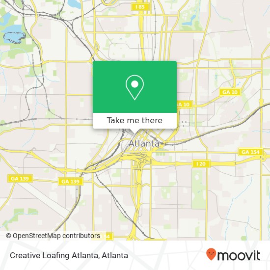 Mapa de Creative Loafing Atlanta