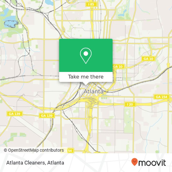 Atlanta Cleaners map
