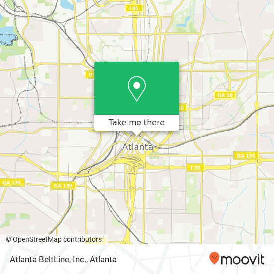 Atlanta BeltLine, Inc. map