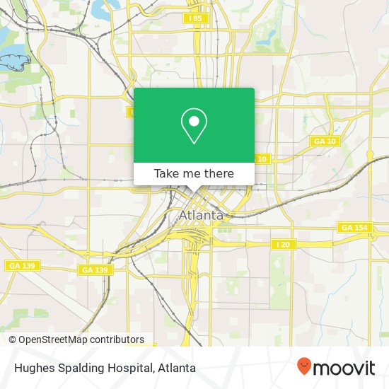 Hughes Spalding Hospital map