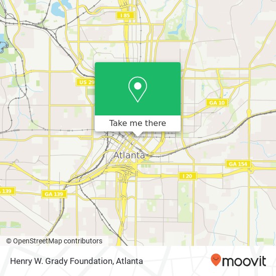 Henry W. Grady Foundation map