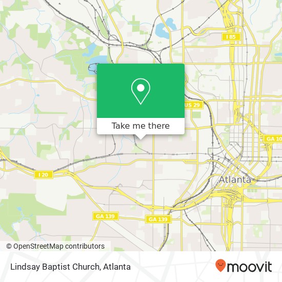 Mapa de Lindsay Baptist Church