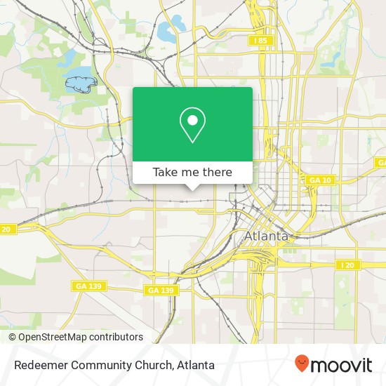 Redeemer Community Church map