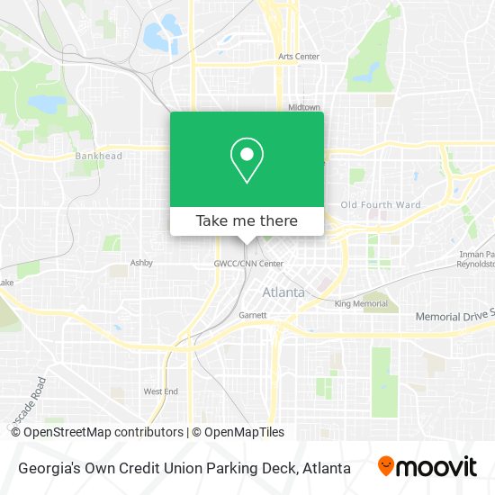 Georgia's Own Credit Union Parking Deck map