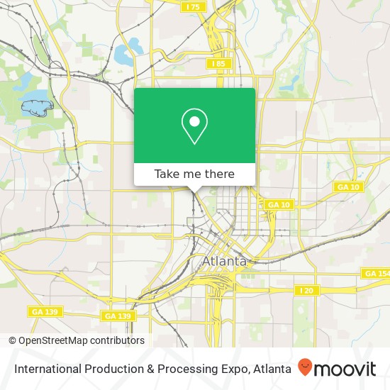 Mapa de International Production & Processing Expo