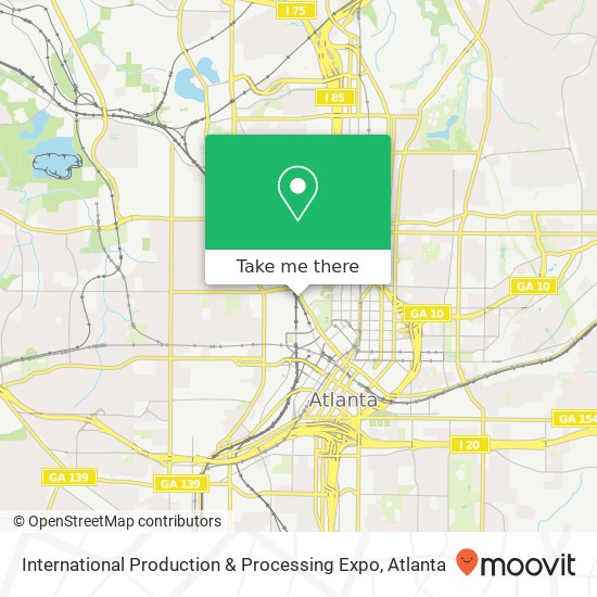 International Production & Processing Expo map