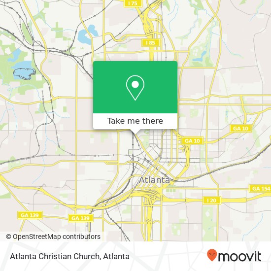 Mapa de Atlanta Christian Church