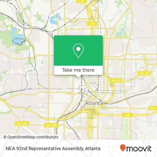 NEA 92nd Representative Assembly map