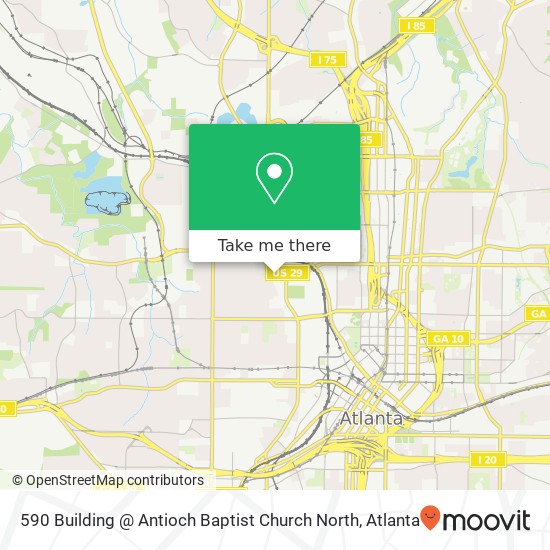 Mapa de 590 Building @ Antioch Baptist Church North