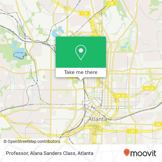 Mapa de Professor, Alana Sanders Class