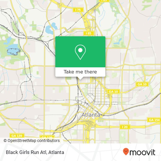 Black Girls Run Atl map