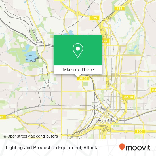 Mapa de Lighting and Production Equipment