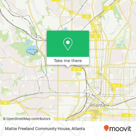 Mapa de Mattie Freeland Community House