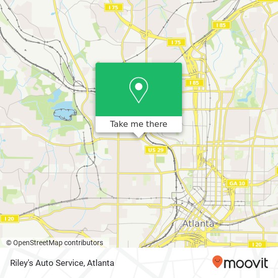 Mapa de Riley's Auto Service