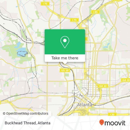 Buckhead Thread map