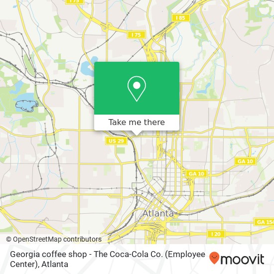 Georgia coffee shop - The Coca-Cola Co. (Employee Center) map