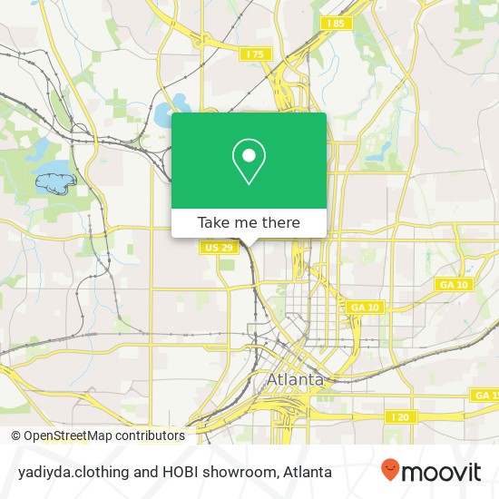 yadiyda.clothing and HOBI showroom map