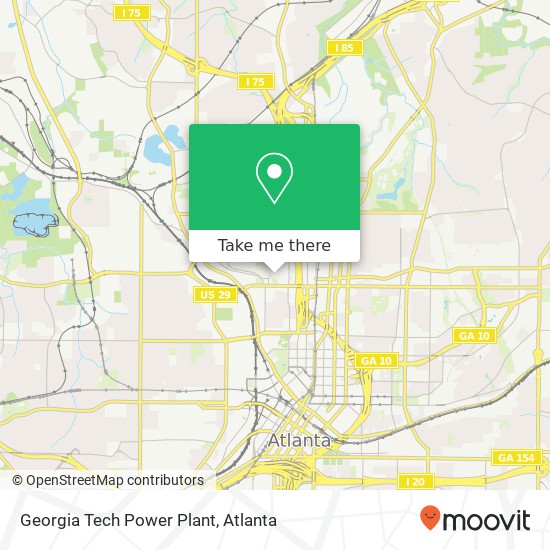 Georgia Tech Power Plant map