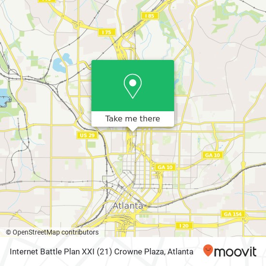 Internet Battle Plan XXI (21) Crowne Plaza map