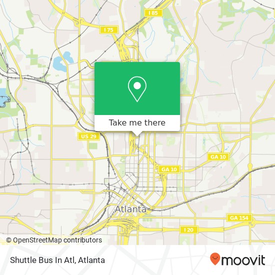 Mapa de Shuttle Bus In Atl