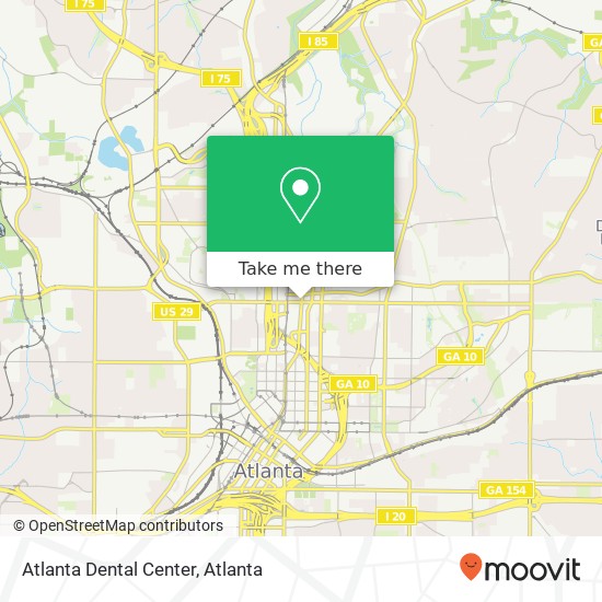 Mapa de Atlanta Dental Center