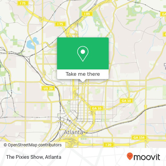 The Pixies Show map