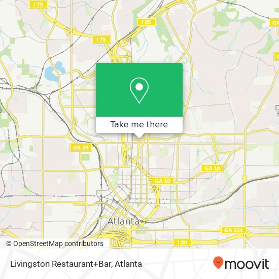 Mapa de Livingston Restaurant+Bar