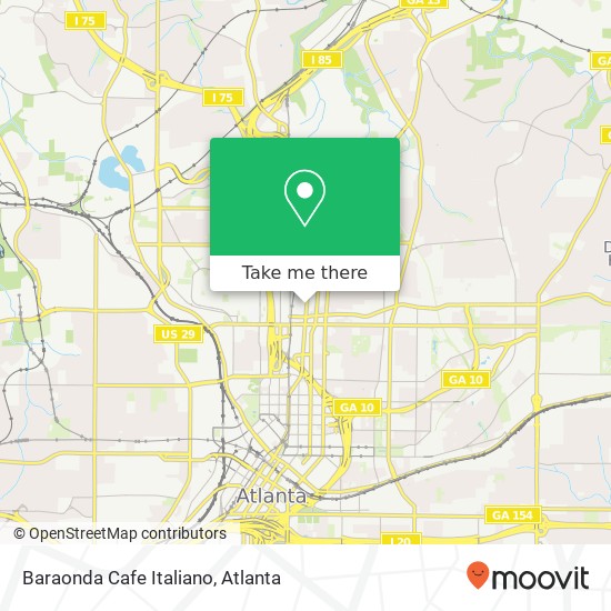 Mapa de Baraonda Cafe Italiano