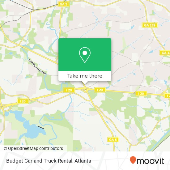 Mapa de Budget Car and Truck Rental