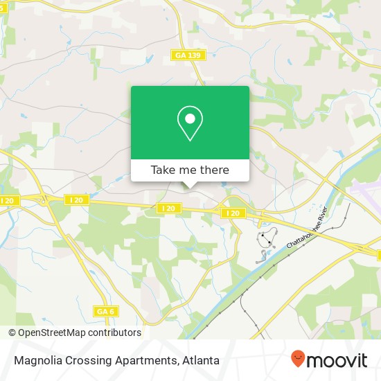 Magnolia Crossing Apartments map