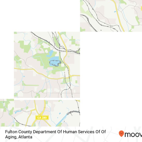 Fulton County Department Of Human Services Of Of Aging map