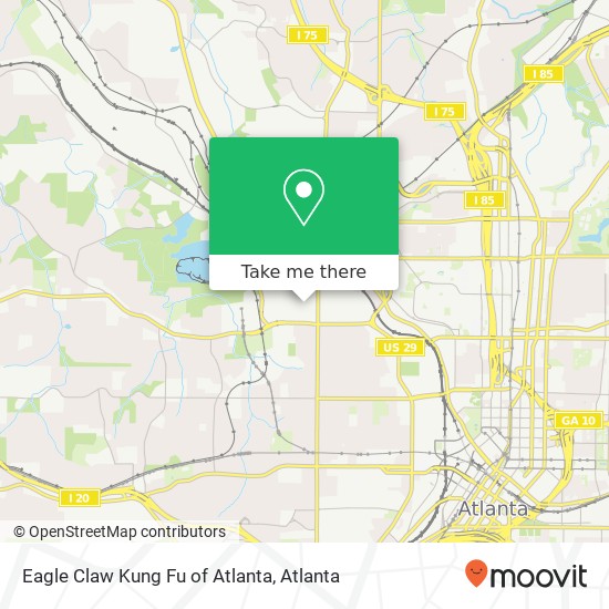 Eagle Claw Kung Fu of Atlanta map