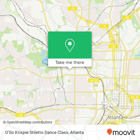 Mapa de O'So Krispie Stiletto Dance Class