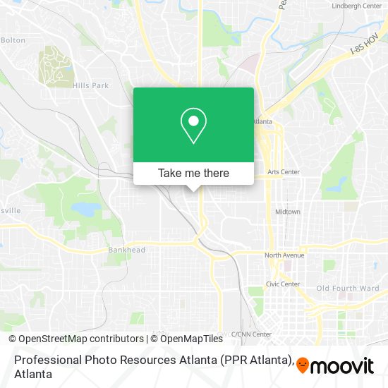 Professional Photo Resources Atlanta (PPR Atlanta) map