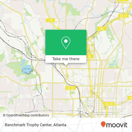 Mapa de Benchmark Trophy Center