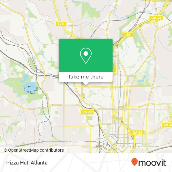 Pizza Hut map