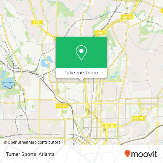 Turner Sports map