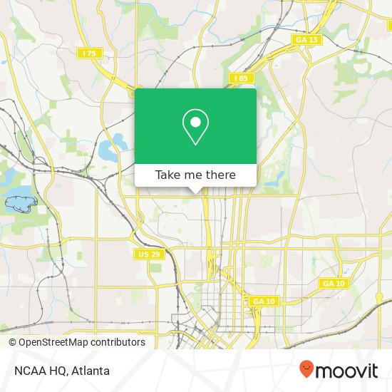 NCAA HQ map