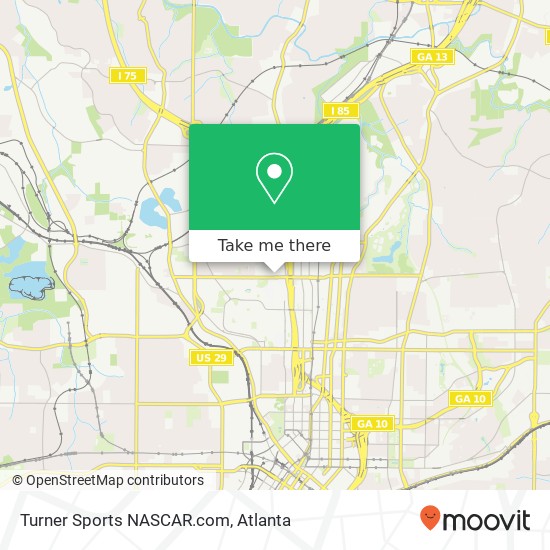 Turner Sports NASCAR.com map