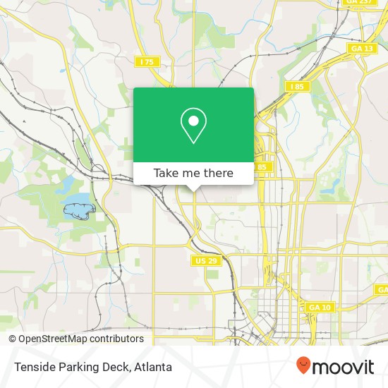 Mapa de Tenside Parking Deck