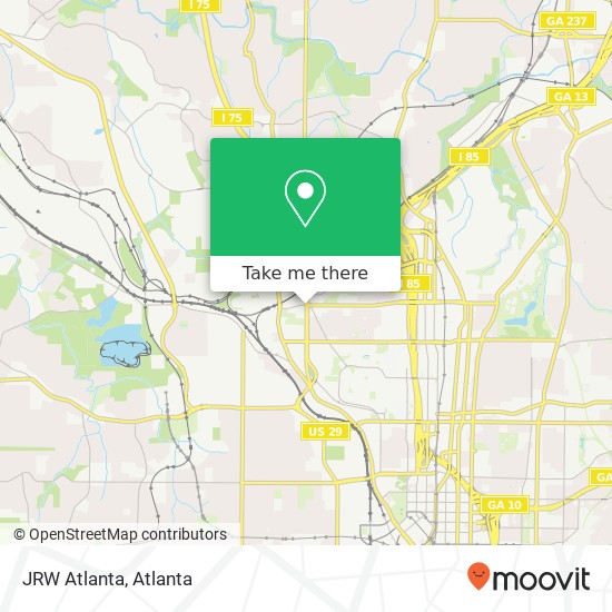 Mapa de JRW Atlanta