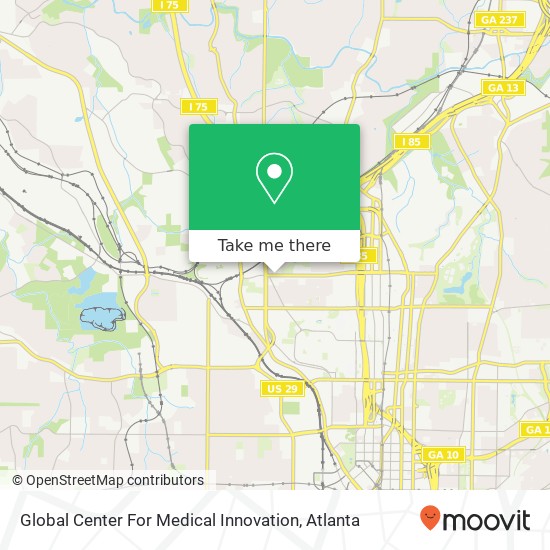 Mapa de Global Center For Medical Innovation