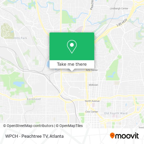 WPCH - Peachtree TV map