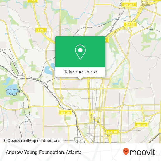 Andrew Young Foundation map