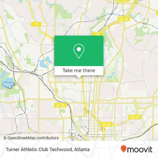 Turner Athletic Club Techwood map