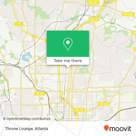 Throne Lounge map