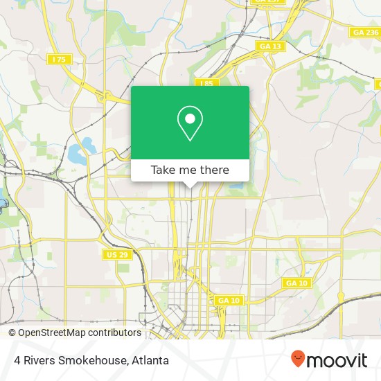 Mapa de 4 Rivers Smokehouse